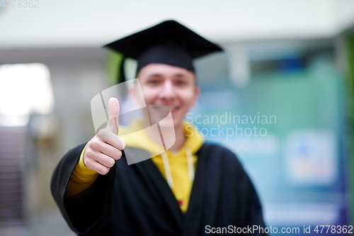 Image of portrait of the student on graduation day