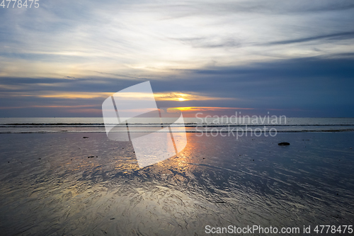 Image of Nai Yang Beach at sunset, Phuket, Thailand