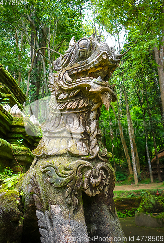 Image of White statue in Wat Palad temple, Chiang Mai, Thailand