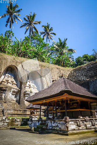 Image of Carved rocks in Gunung Kawi temple, Ubud, Bali, Indonesia