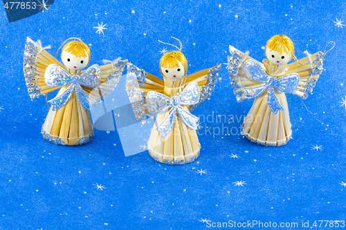 Image of Straw Christmas Angels