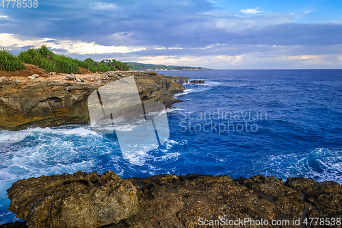 Image of Devil’s tears landmark, Nusa Lembongan island, Bali, Indonesia