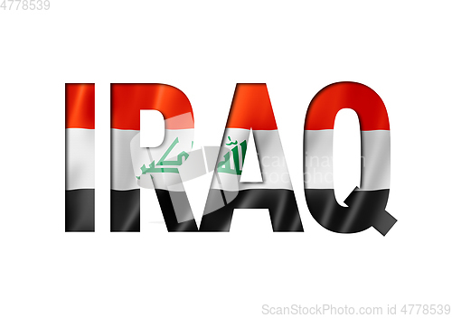 Image of Iraqi flag text font