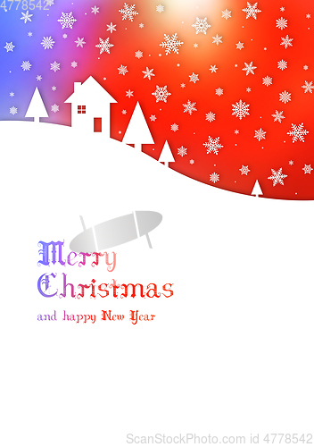 Image of Merry Christmas rainbow card