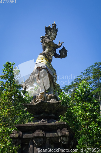 Image of Statue in Pura Tirta Empul temple, Ubud, Bali, Indonesia