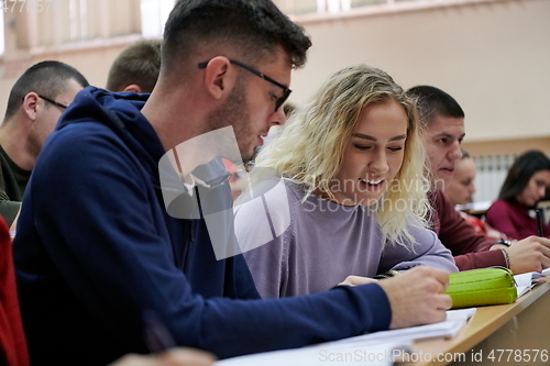 Image of Students Gruop In the uni Amphitheather