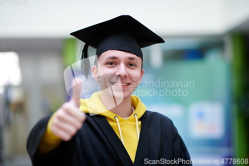 Image of portrait of the student on graduation day