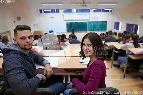 Image of Students Gruop In the uni Amphitheather