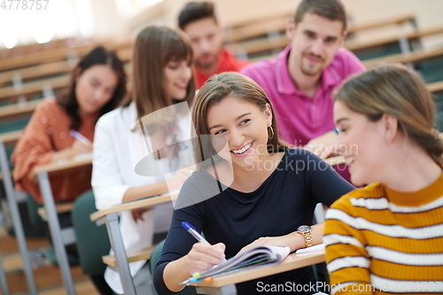 Image of Students Gruop In the uni Amphitheather