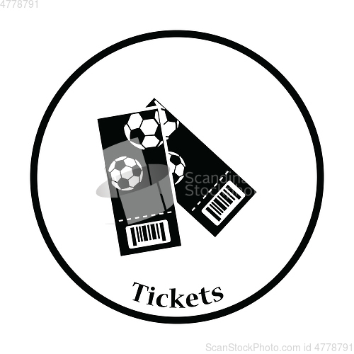 Image of Two football tickets icon