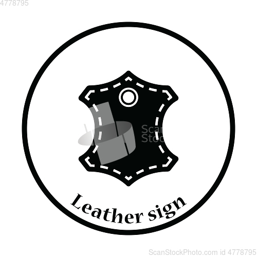 Image of Leather sign icon