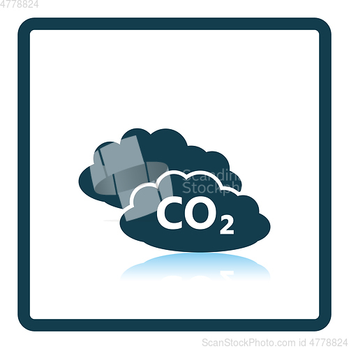 Image of CO 2 cloud icon