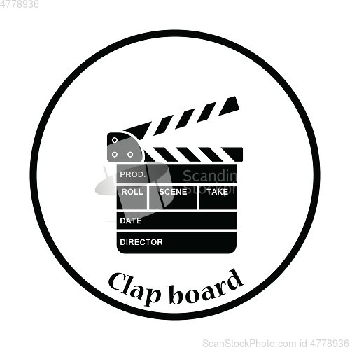 Image of Movie clap board icon