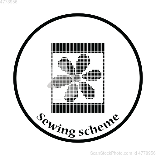 Image of Sewing ornate scheme icon