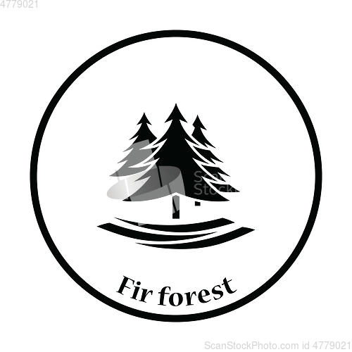 Image of Fir forest  icon