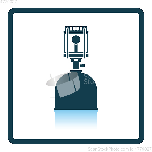 Image of Camping gas burner lamp icon