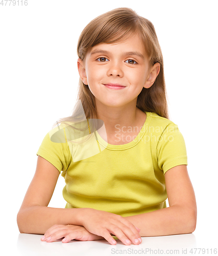 Image of Portrait of a happy little girl