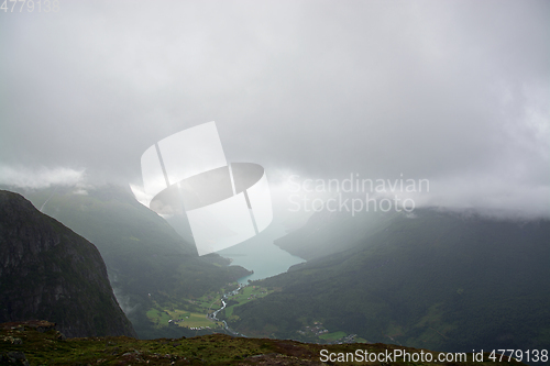 Image of View from Hoven Mountain, Nordfjord, Norway