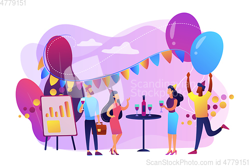 Image of Corporate party concept vector illustration.