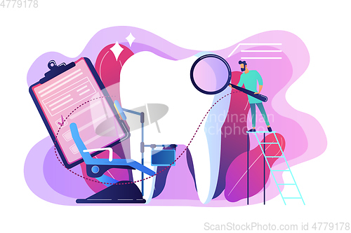 Image of Private dentistry concept vector illustration.