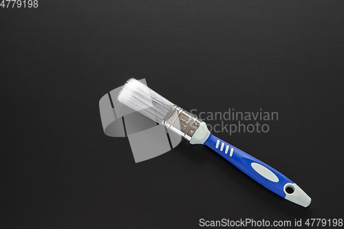 Image of one inch brush isolated on black background