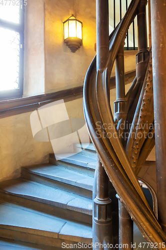 Image of typical vintage stone staircase