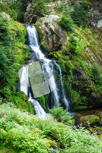 Image of waterfall at Triberg in the black forest area Germany