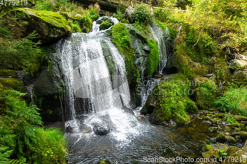 Image of waterfall at Triberg in the black forest area Germany