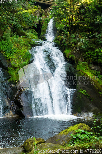 Image of waterfall at Triberg in the black forest area Germany