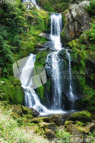 Image of waterfall at Triberg in the black forest area Germany