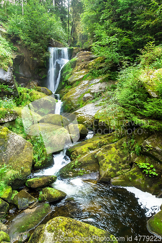 Image of waterfall at Triberg in the black forest area Germany