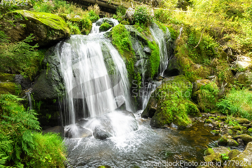 Image of waterfall at Triberg in the black forest area Germany