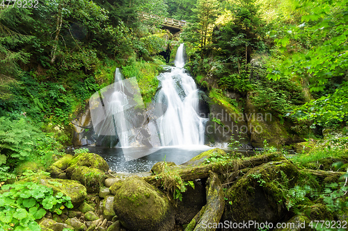 Image of waterfall at Triberg in the black forest area Germany