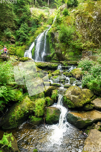 Image of waterfall at Triberg in the black forest area Germany
