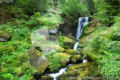 Image of waterfall at Triberg in the black forest area Germany