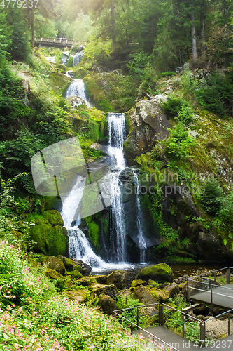 Image of waterfall at Triberg in the black forest area Germany