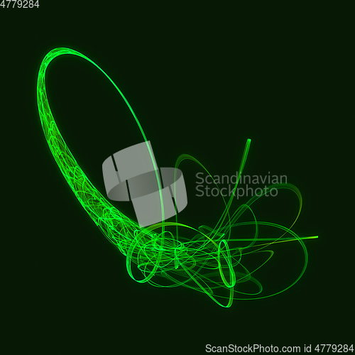 Image of abstract green light