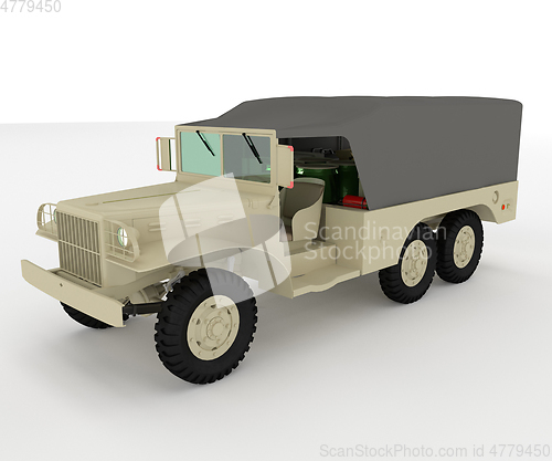 Image of A jeep four wheeler vector or color illustration