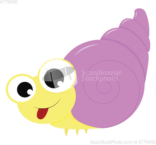 Image of Cute crab in a shell vector or color illustration