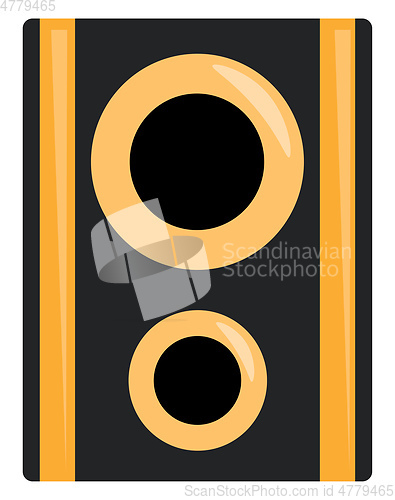 Image of A loudspeaker box vector or color illustration