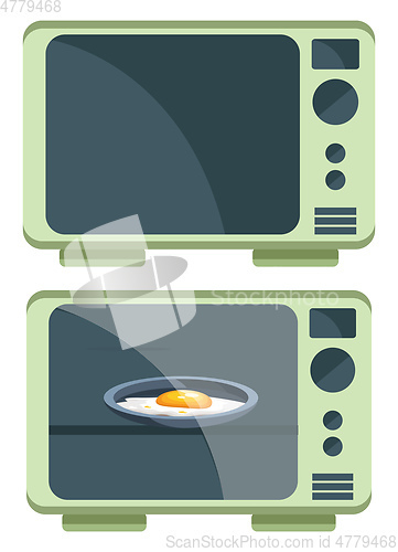 Image of Microwave vector color illustration.