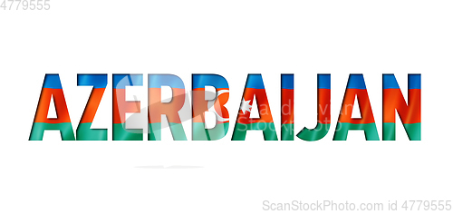 Image of azerbaijani flag text font