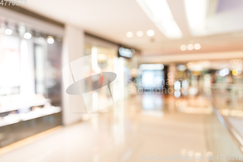 Image of Abstract blur shopping mall store interior