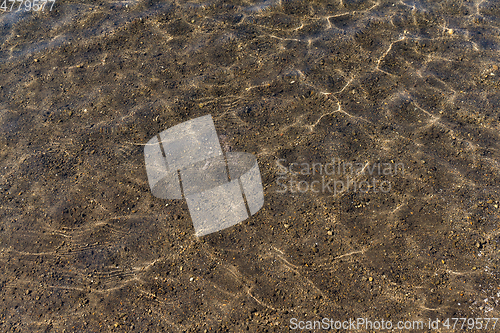 Image of Transparent of lake waves