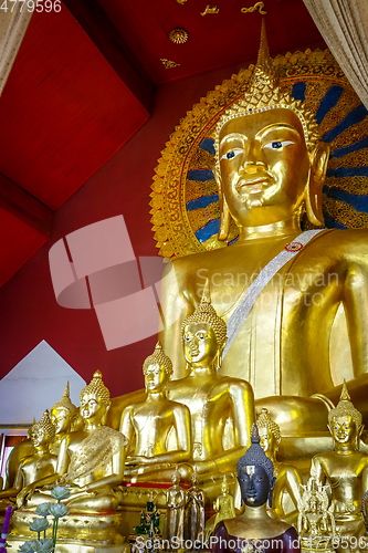 Image of Buddha statue in Wat Phra Singh temple, Chiang Mai, Thailand