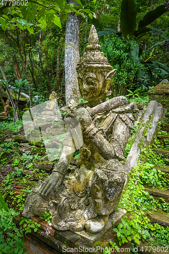 Image of Guardian statue in Wat Palad temple, Chiang Mai, Thailand