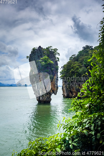 Image of Ko tapu island in Phang Nga Bay, Thailand