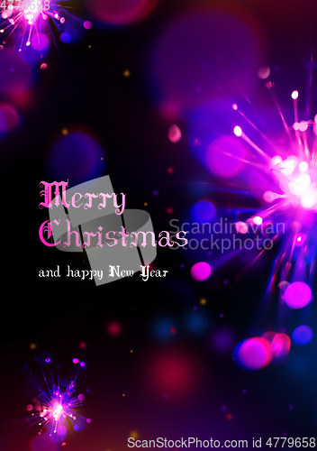 Image of Merry Christmas and New Year card