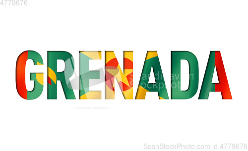 Image of grenada flag text font