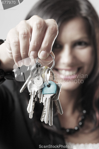 Image of A woman with the keys